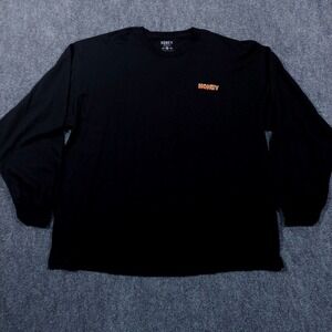 Honey Brand Company T Shirt Black Size 3XL Long Sleeved Double Sided